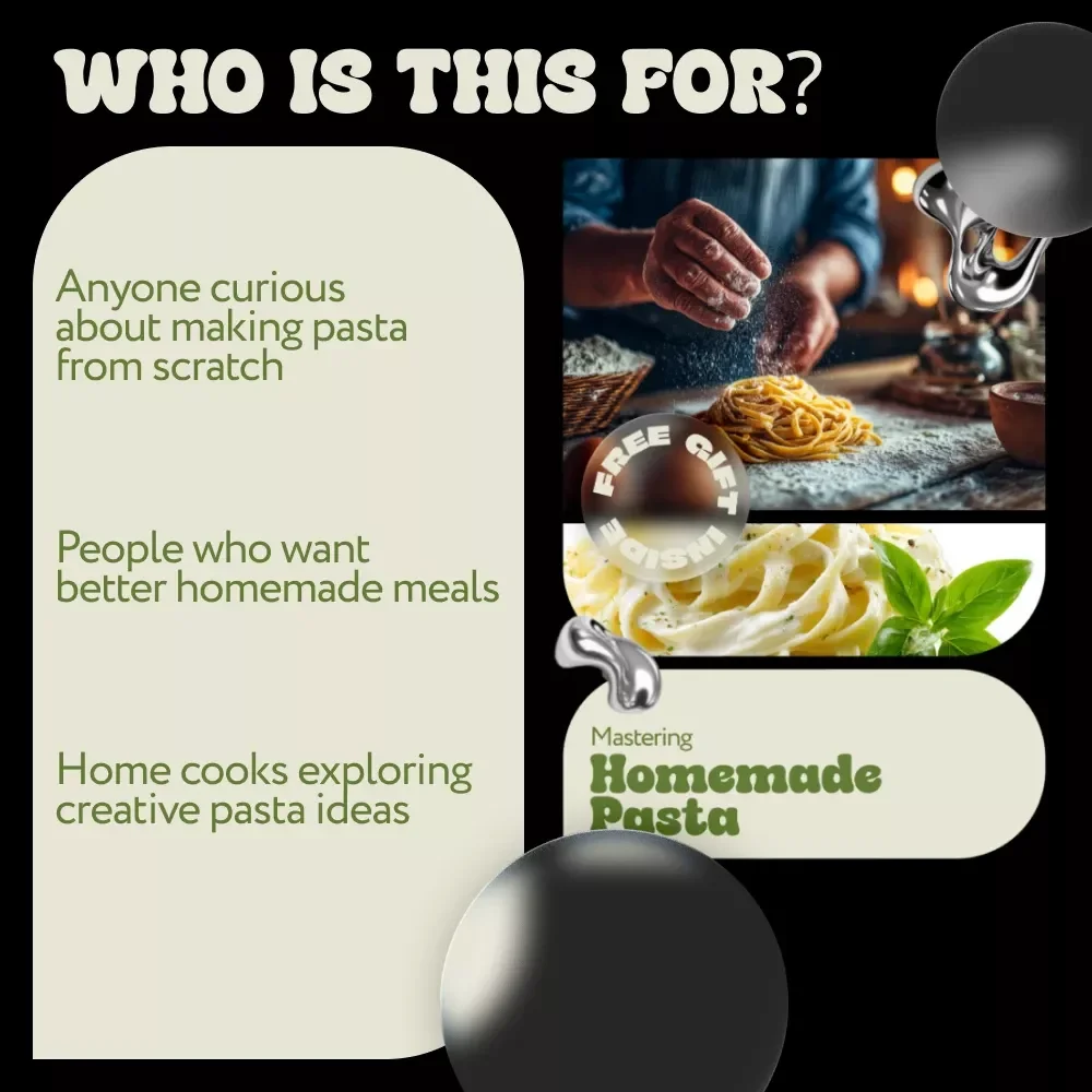 Mastering Homemade Pasta – Complete Pasta Making Guide with Pasta Making Ideas, Classic Shapes, Sauces & Modern Techniques | Digital Download