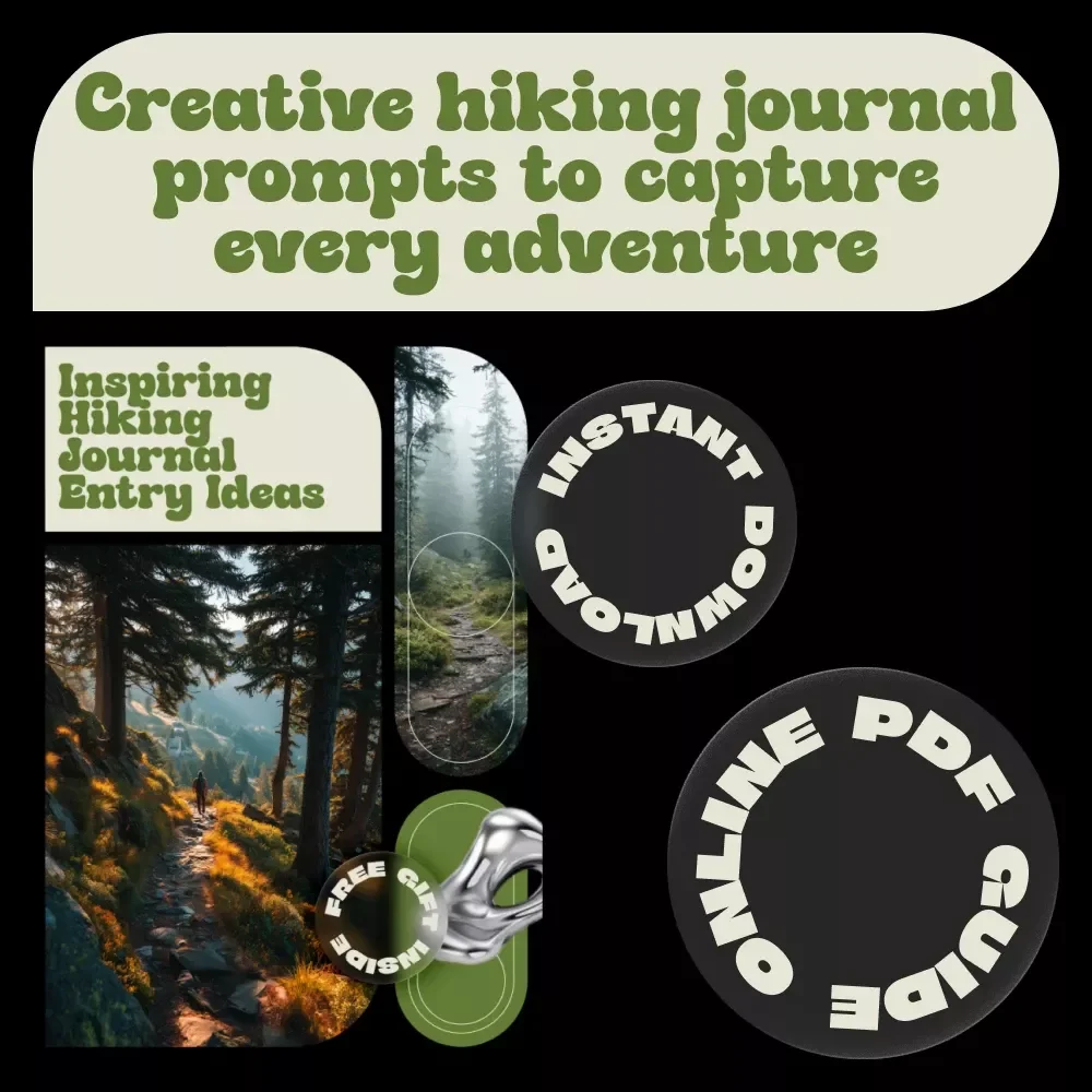 Inspiring Hiking Journal Entry Ideas | Hiking Journal Prompts Guide, Nature Writing eBook, Outdoor Adventure Journaling, Digital Download