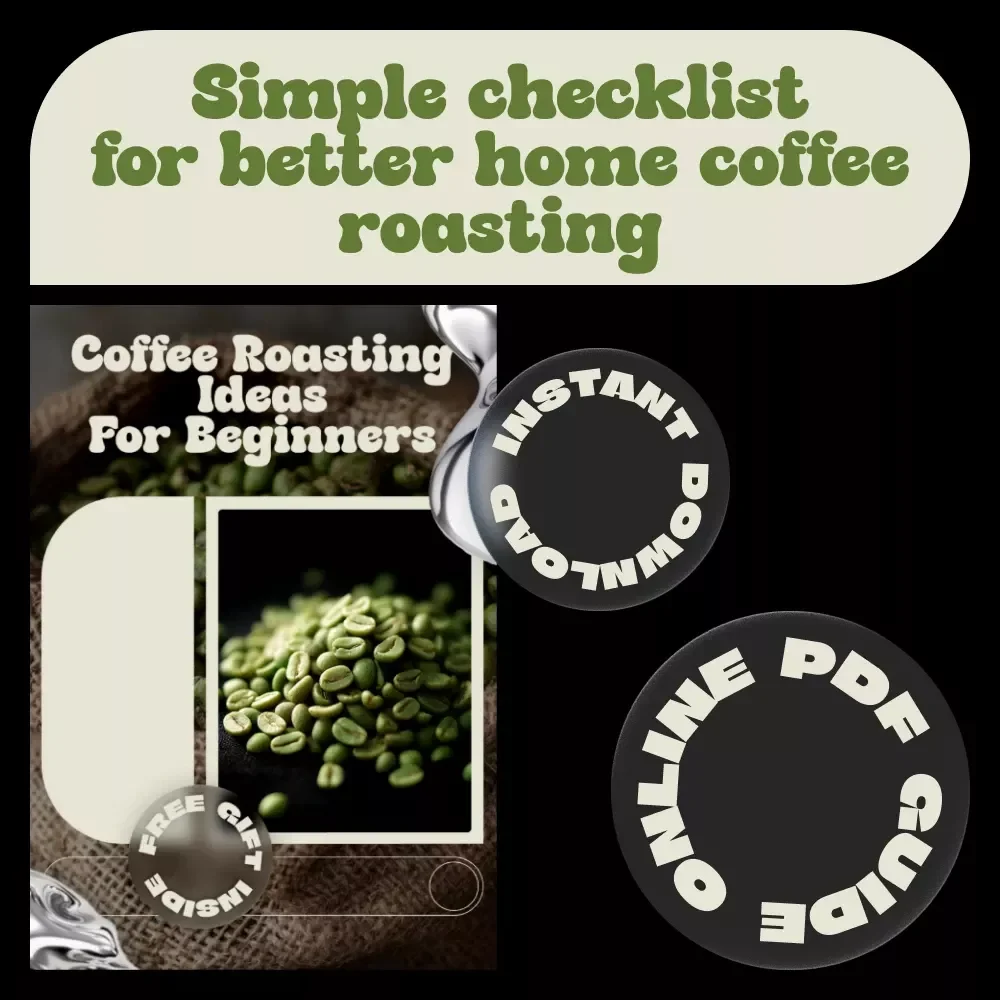 Coffee Roasting Ideas for Beginners | Easy Home Coffee Roasting Checklist | Step-by-Step Coffee Roasting Ideas Guide (Digital Download)