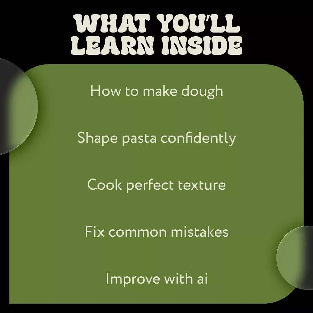 Perfect Pasta at Home – Step-by-Step Pasta Making Steps eBook for Fresh Homemade Italian Pasta, Beginner to Advanced Guide