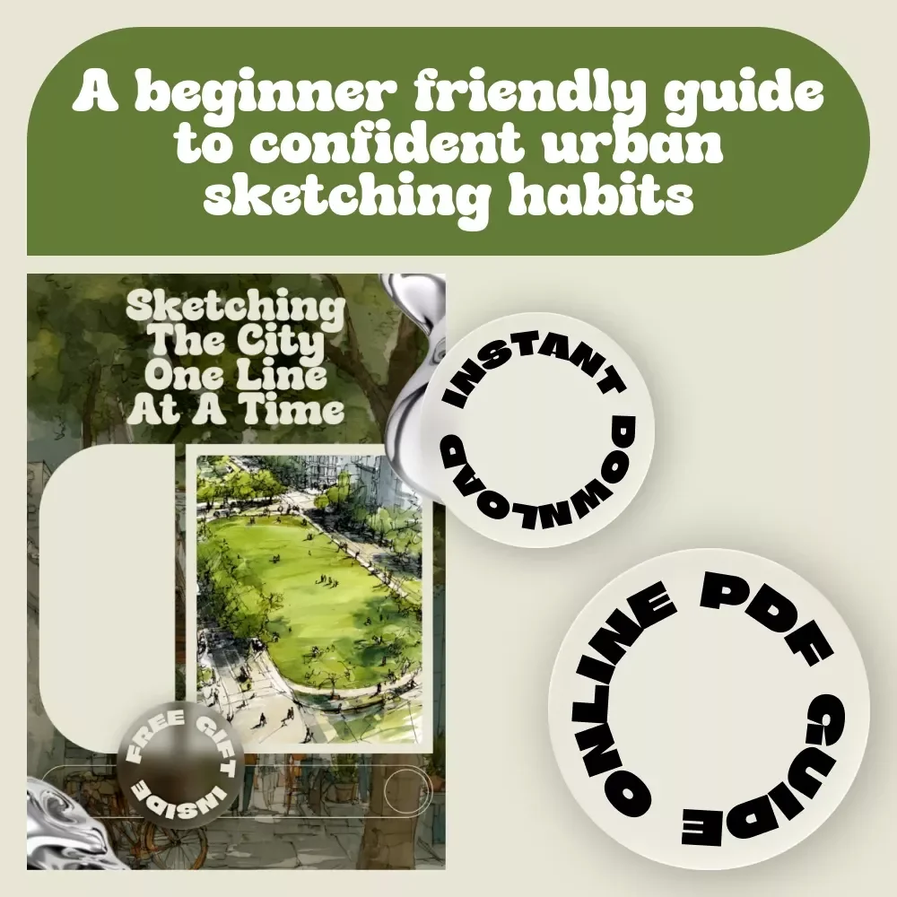 Sketching the City One Line at a Time – Beginner-Friendly Urban Sketching Guide with Practical Urban Sketching Tips for Beginners