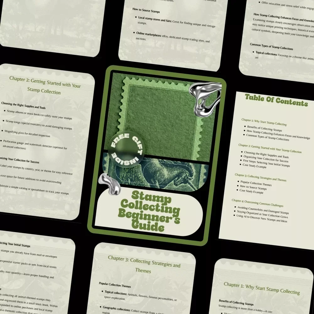 Stamp Collecting Beginner’s Guide | Stamp Collecting for Beginners eBook | How to Start a Stamp Collection | Digital Download Guide