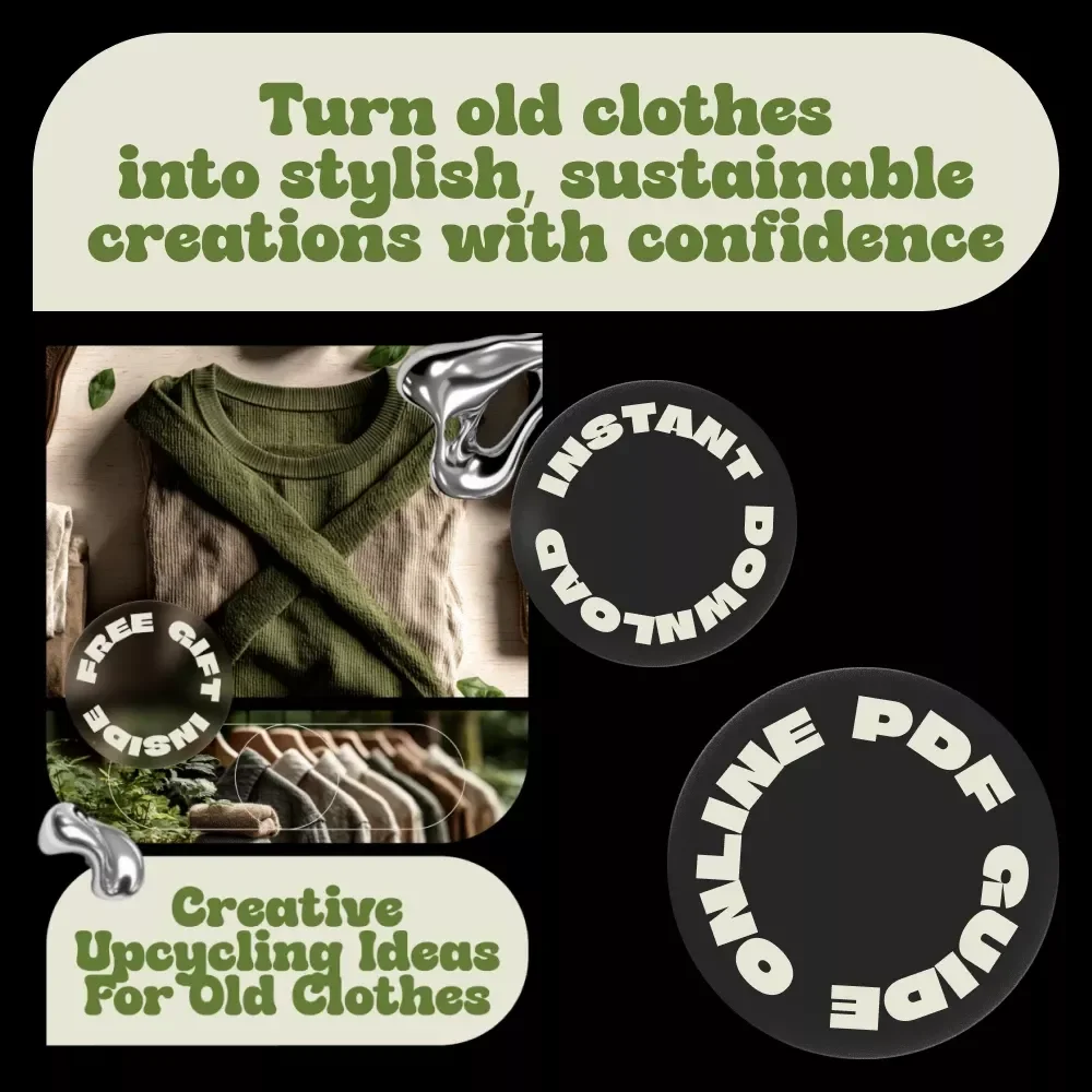 Creative Upcycling Ideas for Old Clothes – Practical Ebook Guide with Upcycling Old Clothes Ideas for Sustainable Fashion, DIY Clothing Makeovers & Smart Wardrobe Revamps