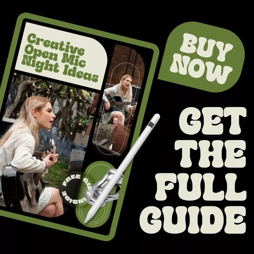 Creative Open Mic Night Ideas Ebook | Inspiring Open Mic Night Ideas for Hosts, Performers & Event Creators