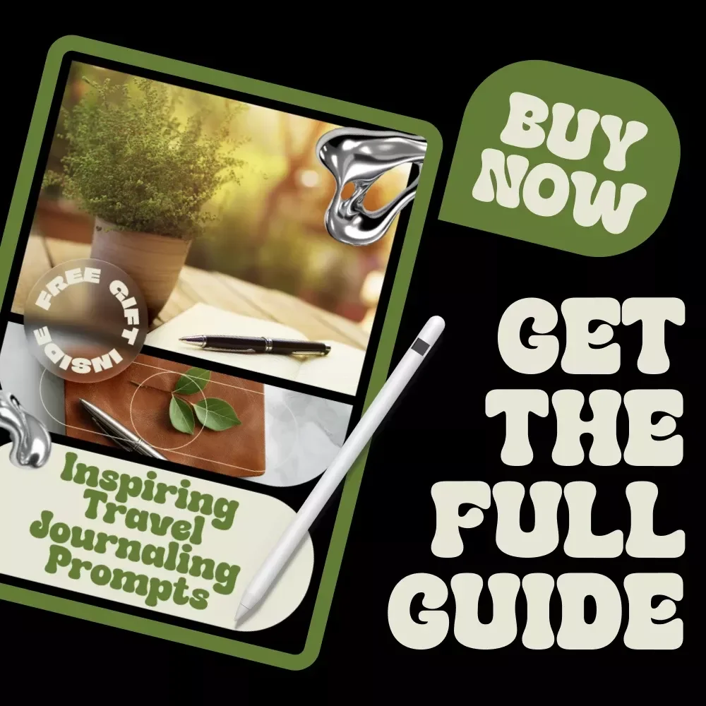 Inspiring Travel Journaling Prompts | Travel Journal Prompts eBook | Digital Download Guide for Travelers, Creatives & Memory Keepers