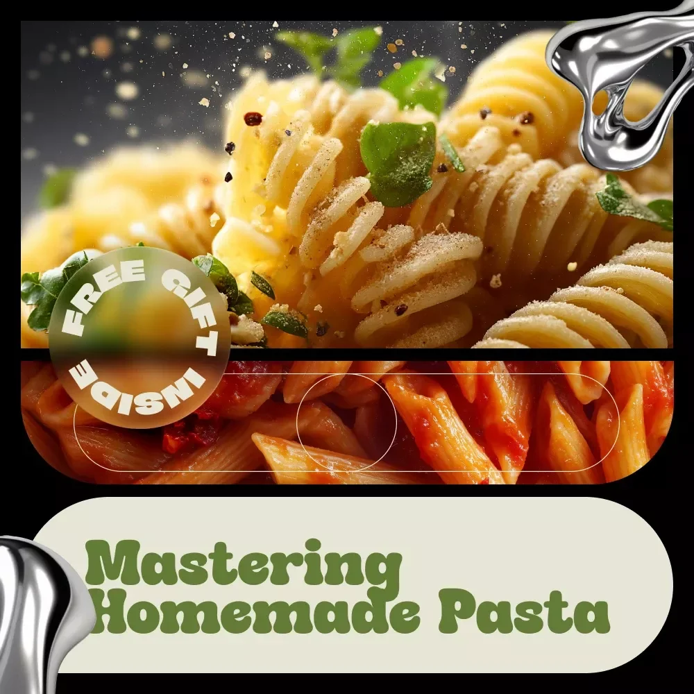Mastering Homemade Pasta – Complete Pasta Making Guide with Pasta Making Ideas, Classic Shapes, Sauces & Modern Techniques | Digital Download