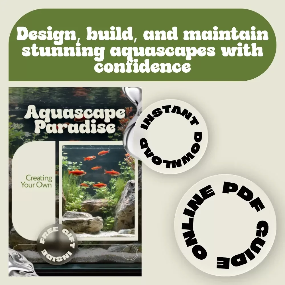 Creating Your Own Aquascape Paradise – Beginner-Friendly Aquascaping Basics Guide, Step-by-Step Aquascape Design & Maintenance Digital Download