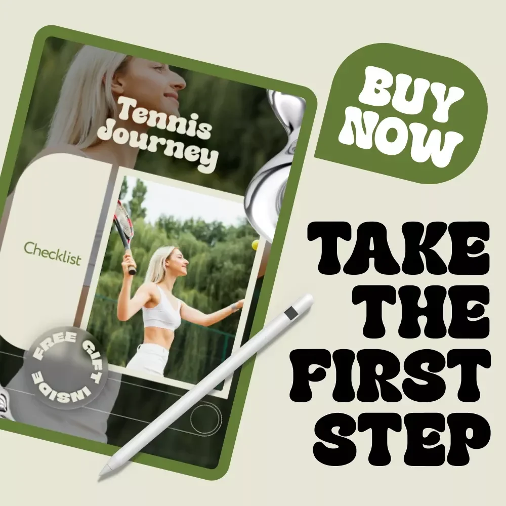 Tennis Journey Checklist – Beginner-Friendly Digital Checklist for How to Take Up Tennis, Step-by-Step Tennis Starter Guide, Printable & Instant Download