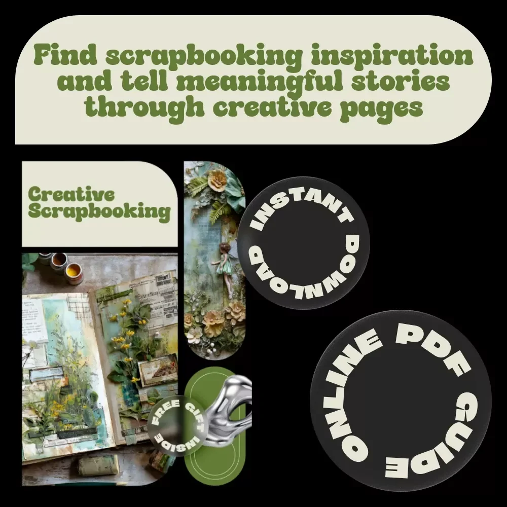 Creative Scrapbooking – A Practical Guide on how to find scrapbooking inspiration, Storytelling Layouts & Meaningful Memory Keeping (Digital Download)