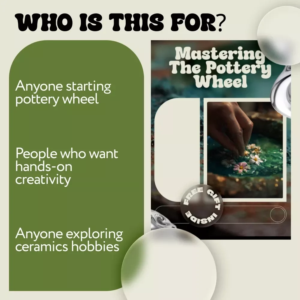 Mastering the Pottery Wheel | Beginner-Friendly Pottery Wheel Guide & Ebook with Step-by-Step Techniques, Studio Setup Help, and pottery wheel for beginners tips