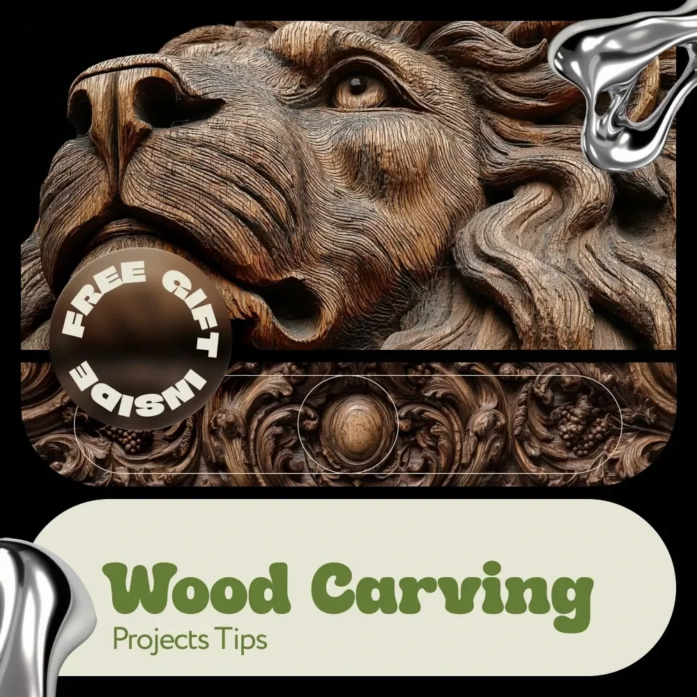 Wood Carving Projects Tips Checklist | Beginner to Advanced Wood Carving Ideas, Step-by-Step Digital Guide for Creative Carvers