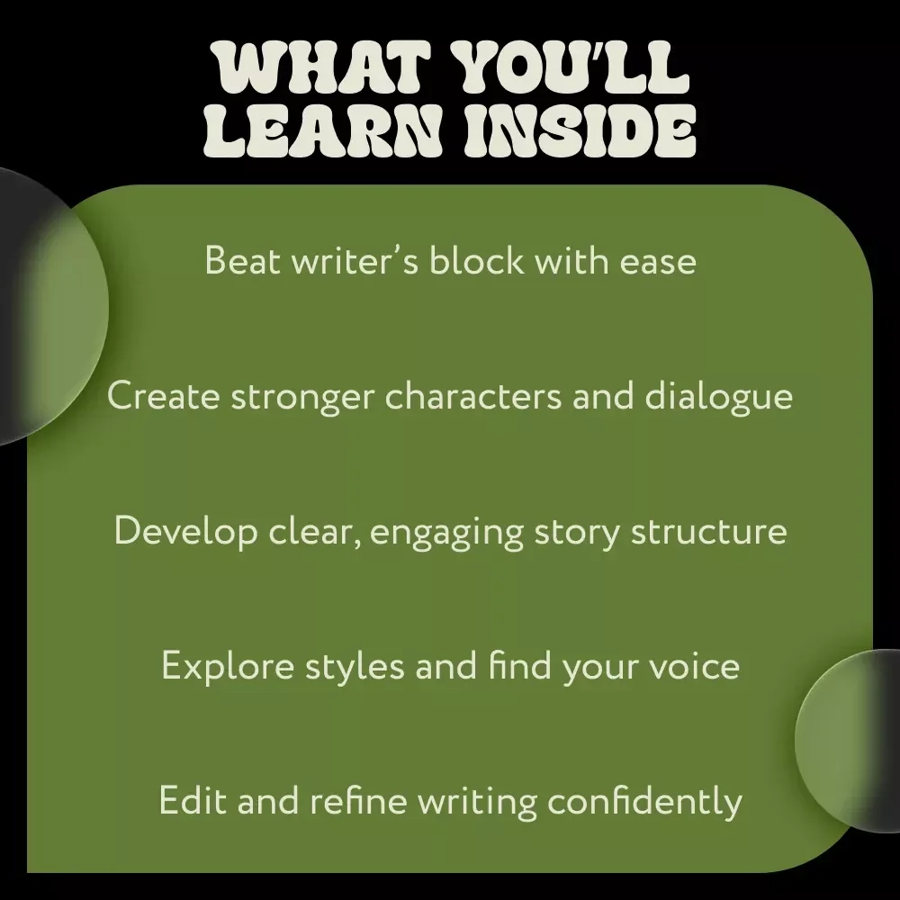Creative Writing Exercises eBook | Creative Writing Exercises for Writers, Storytelling Prompts, Character & Plot Development Guide