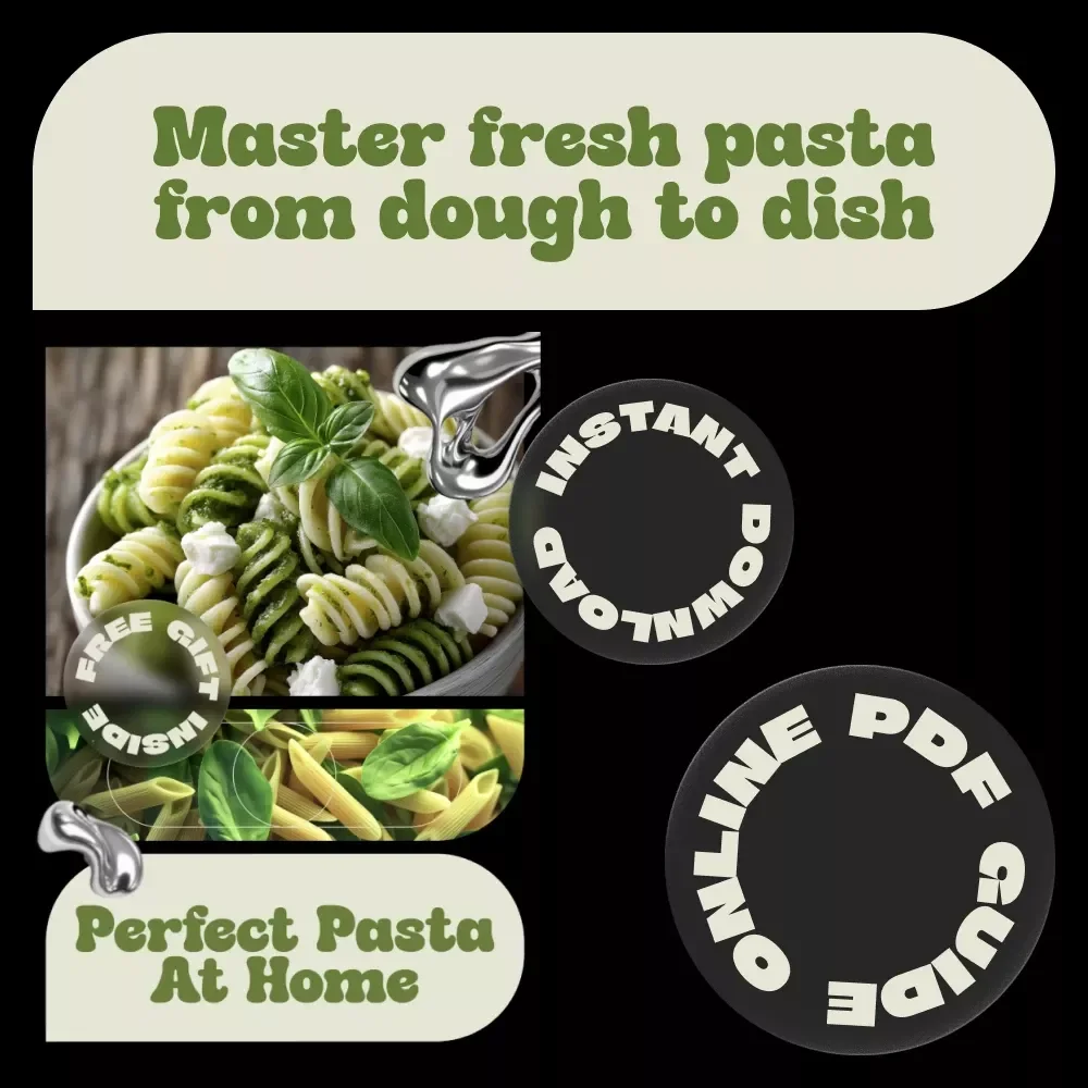 Perfect Pasta at Home – Step-by-Step Pasta Making Steps eBook for Fresh Homemade Italian Pasta, Beginner to Advanced Guide