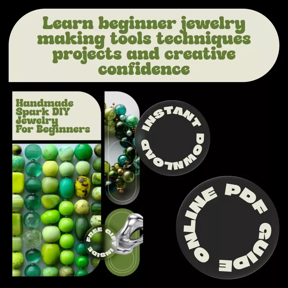 Handmade Spark DIY Jewelry for Beginners Guide – Step by Step Jewelry Making, Tools, Techniques & Creative Projects Digital Download
