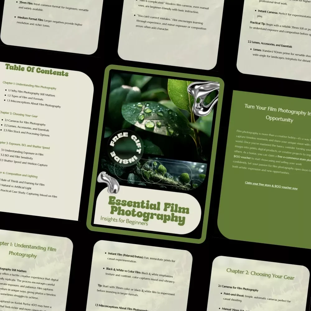 Essential Film Photography Insights for Beginners | Film Photography Insights eBook | Beginner Film Camera Guide, Analog Photography Basics, Shooting & Developing Film