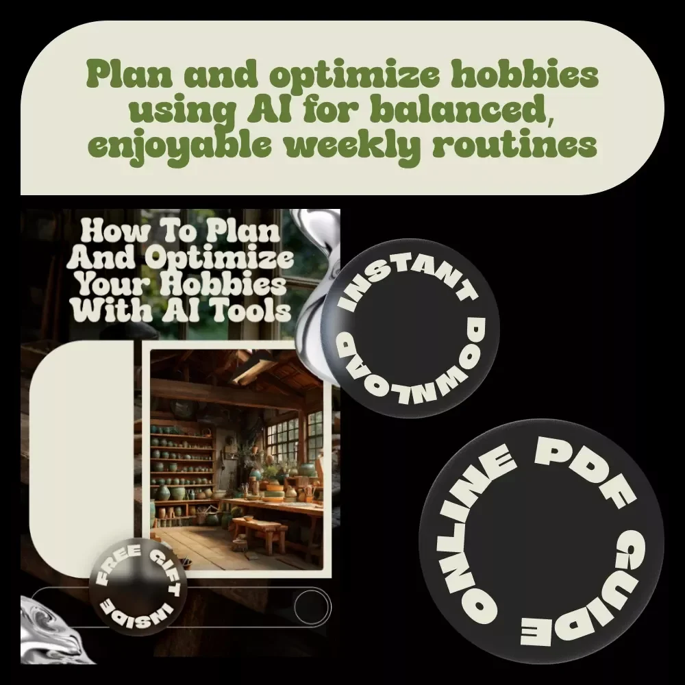 How to Plan and Optimize Your Hobbies with AI Tools – Smart Digital Guide for Creative Minds, Productivity Lovers & ai hobby planner for weekly routines