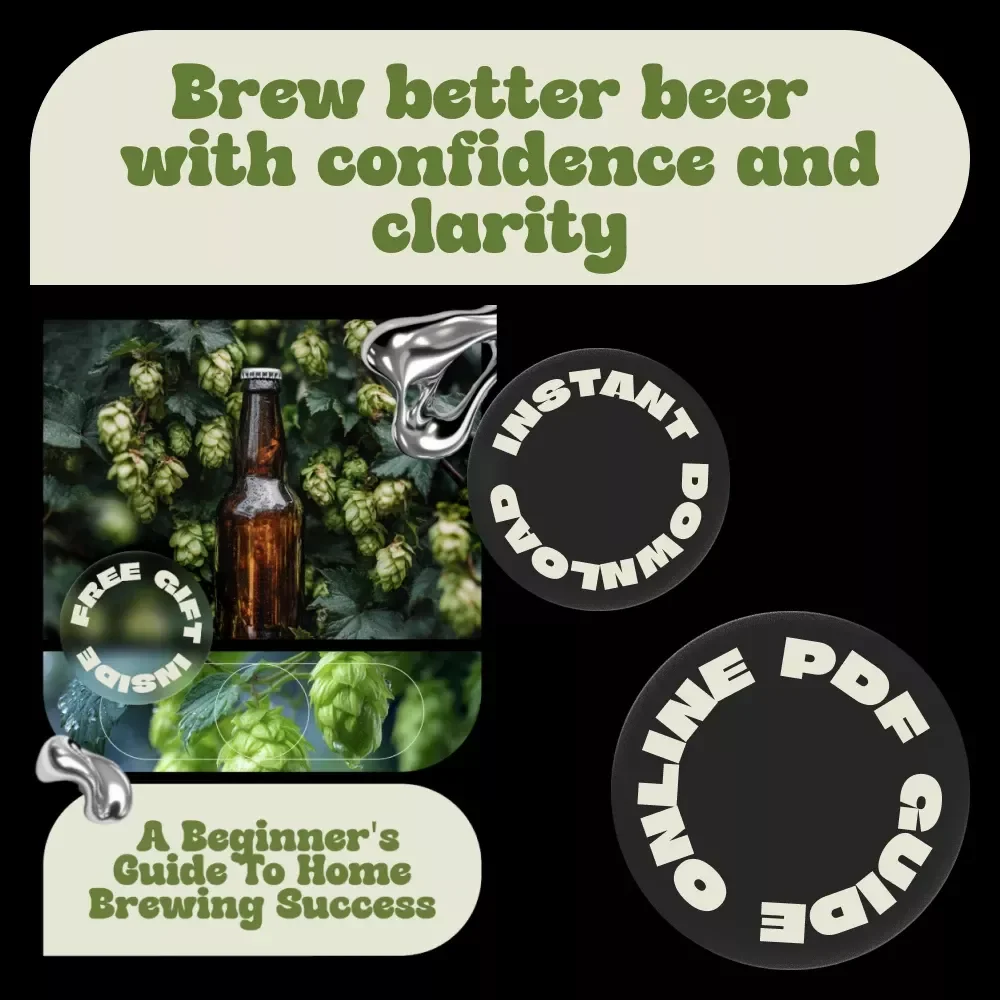 A Beginner's Guide to Home Brewing Success | Easy eBook with Home Brewing Tips for Beginners | DIY Beer Brewing Digital Download