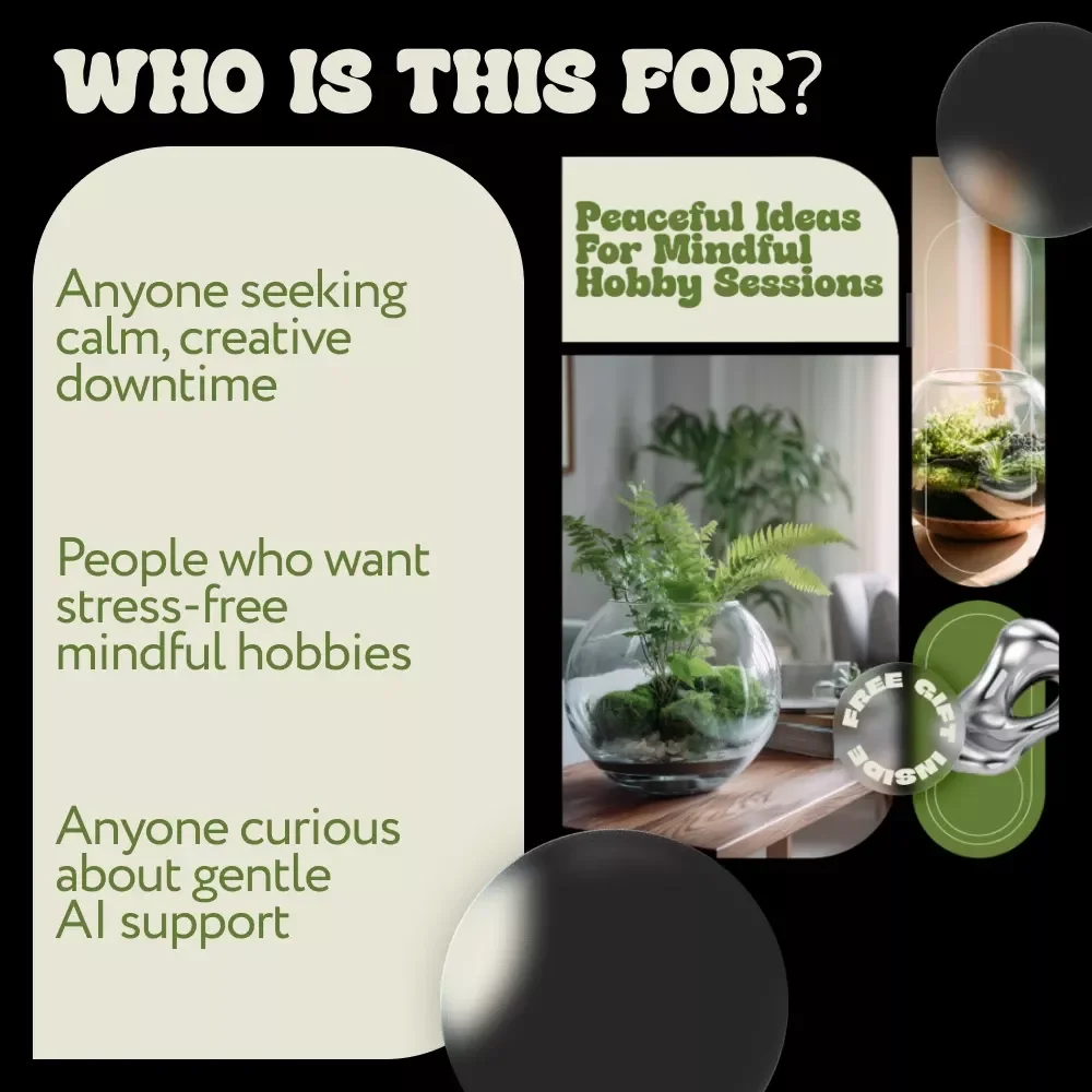 Peaceful Ideas for Mindful Hobby Sessions – Digital Ebook Guide with Calming Practices, Creative Routines & Simple Ideas for Mindful Hobby Sessions
