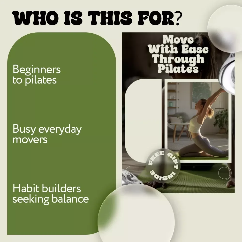 Move With Ease Through Pilates | Digital Guide to Pilates Exercises for Strength, Mobility & Daily Movement Confidence