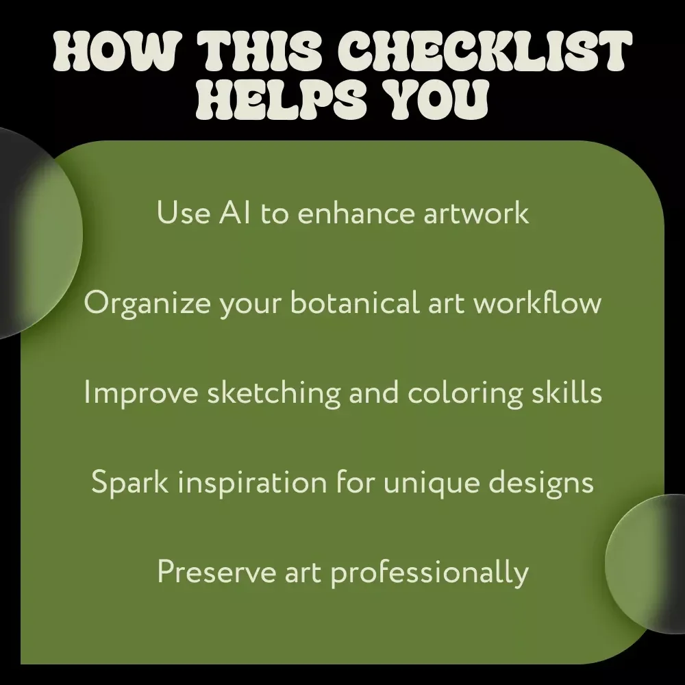 Botanical Art Ideas Checklist – Ultimate Guide to Inspiring Botanical Art Ideas, Sketching, Coloring, and AI Tips