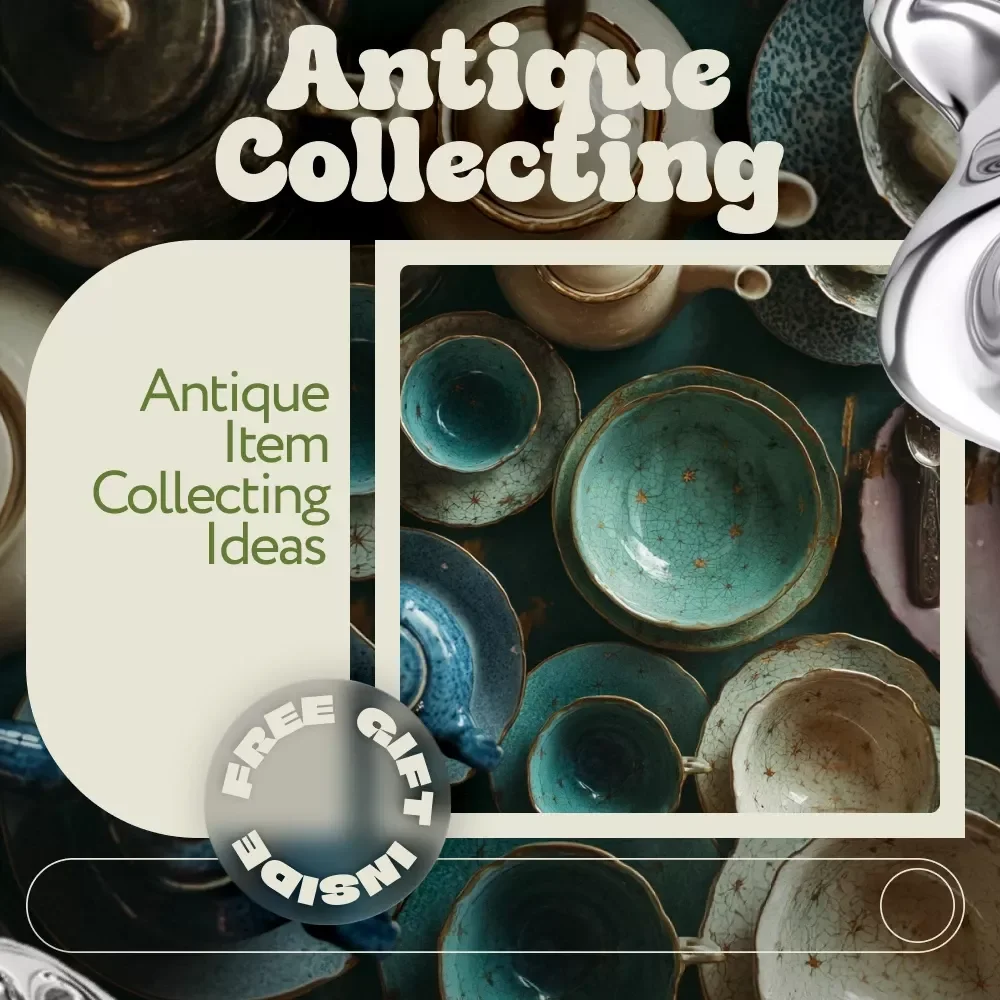 Antique Collecting Checklist | Printable Vintage & Antique Item Collecting Ideas Guide for Beginners & Enthusiasts | Digital Download