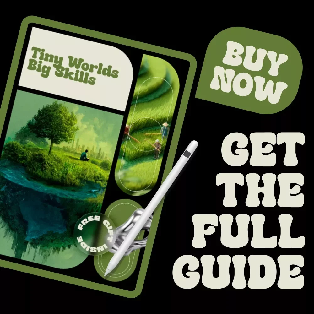 Tiny Worlds Big Skills – Miniature Painting for Beginners eBook | Step-by-Step Guide, Tools, Techniques & Color Planning