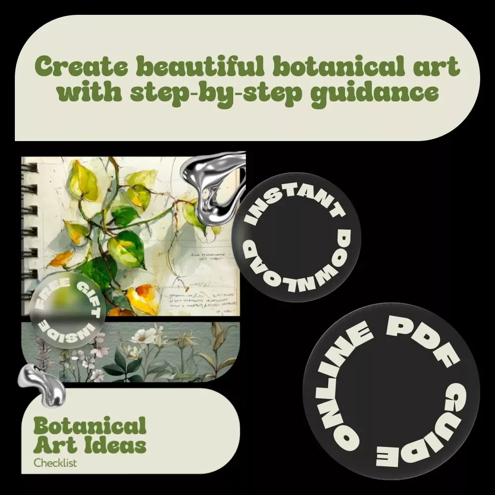 Botanical Art Ideas Checklist – Ultimate Guide to Inspiring Botanical Art Ideas, Sketching, Coloring, and AI Tips