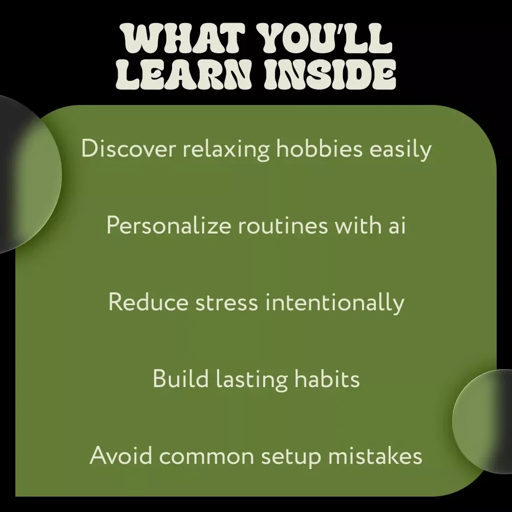 Finding Mindful Hobbies with AI | Digital Guide for Relaxation & Balance | Smart Self-Care Using ai tools to suggest mindful hobby sessions