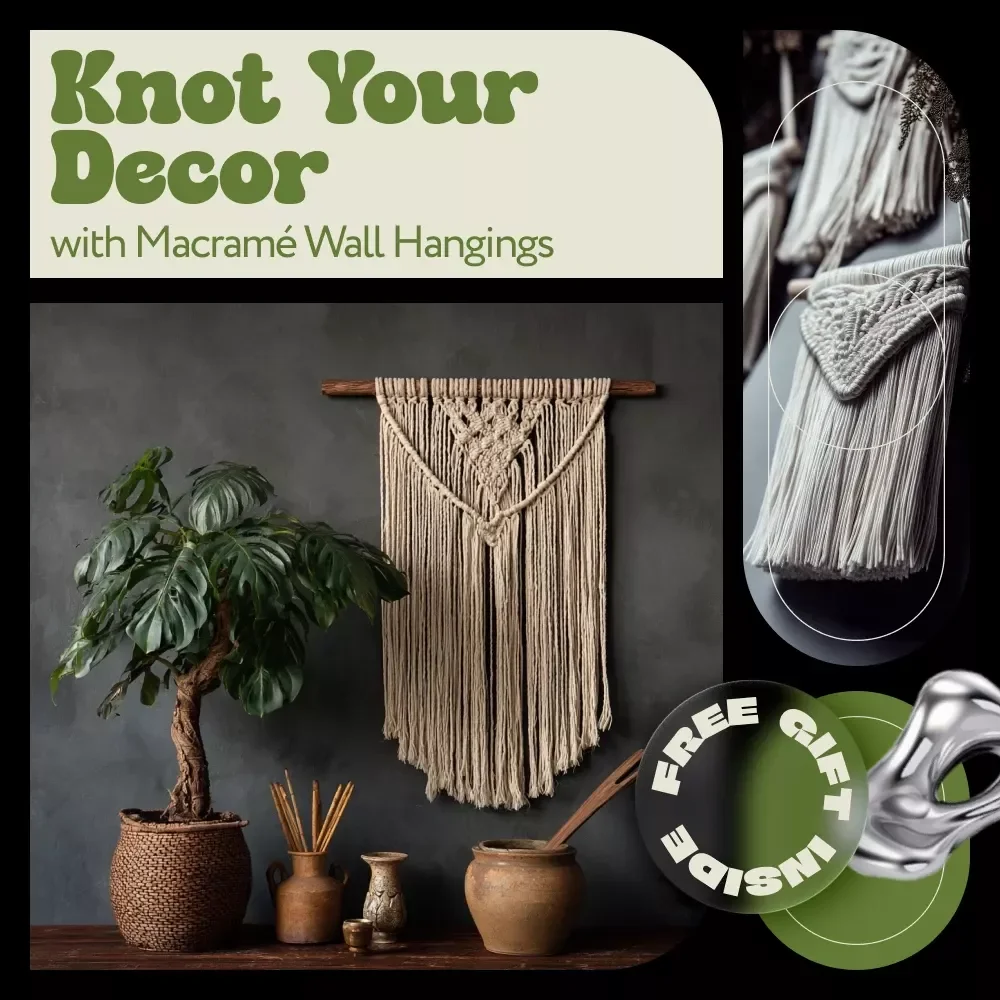 Knot Your Décor with Macramé Wall Hangings – A Beginner-Friendly Ebook on Macrame Wall Hanging Basics, Knots, Tools & Creative Wall Art