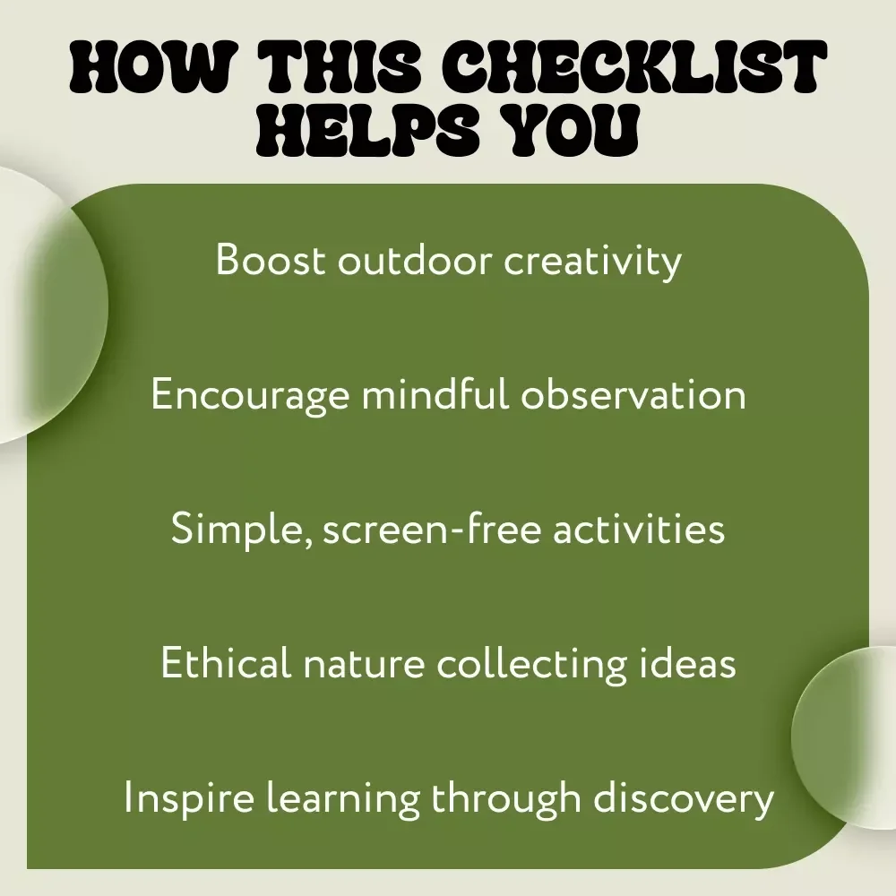 25 Creative Nature Collecting Ideas | Nature Journal Guide, Outdoor Exploration Activities, Printable Digital Download eBook & Checklist
