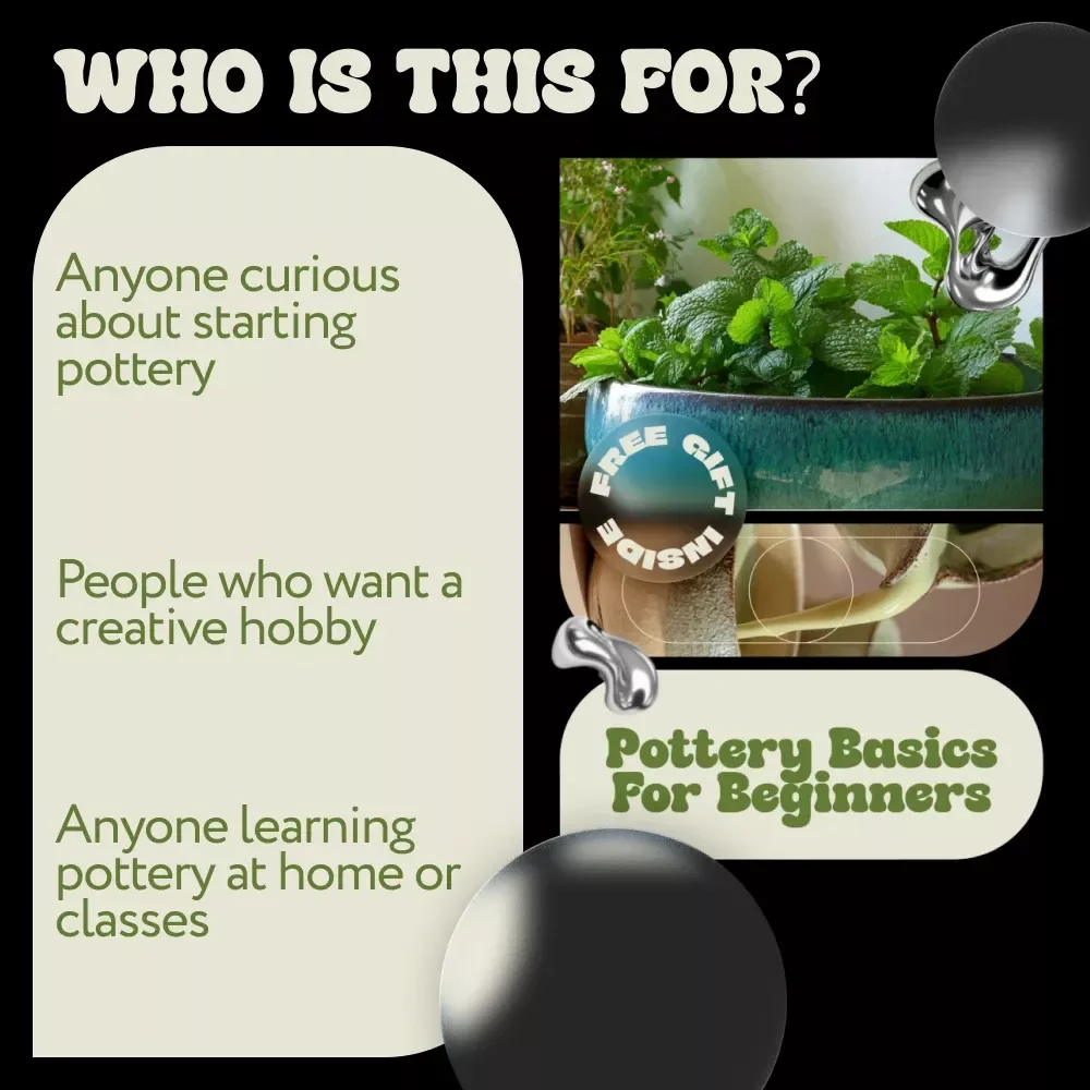 Pottery Basics for Beginners – Step-by-Step Pottery Guide, Beginner Pottery eBook, Learn Pottery at Home, Clay & Glazing Basics, Digital Download