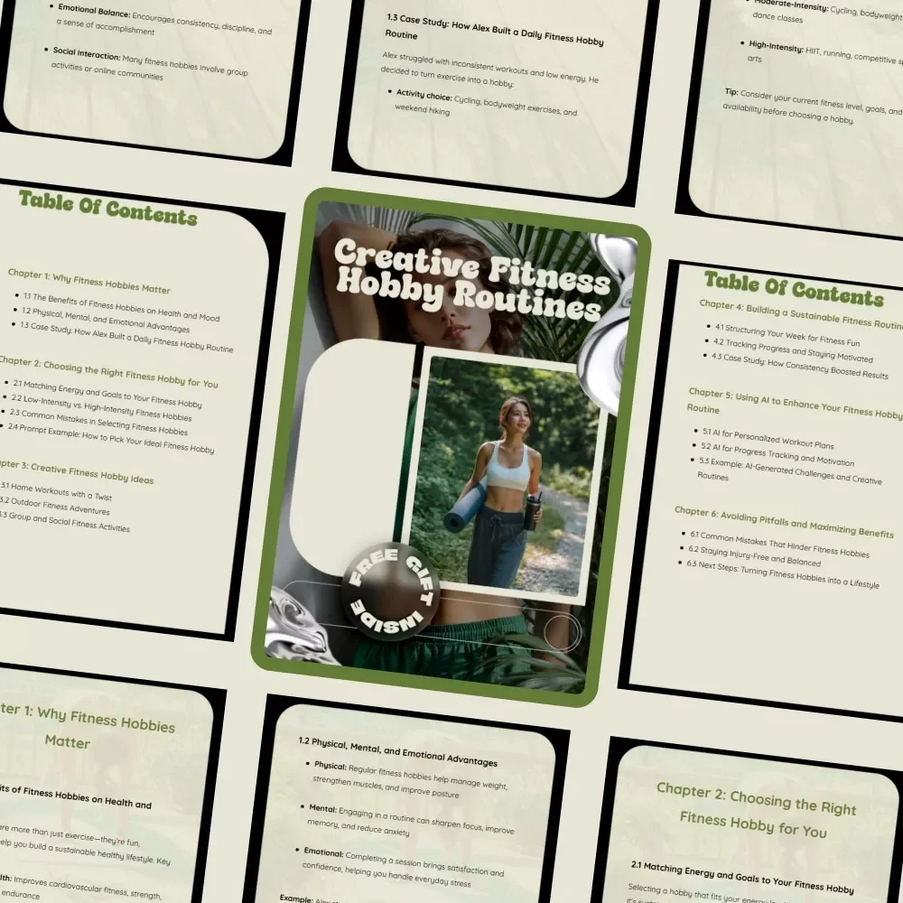 Creative Fitness Hobby Routines – Ebook Guide with Ideas for Fitness Hobby Routines, Sustainable Workout Habits, Fun & Motivating Fitness Lifestyle Download