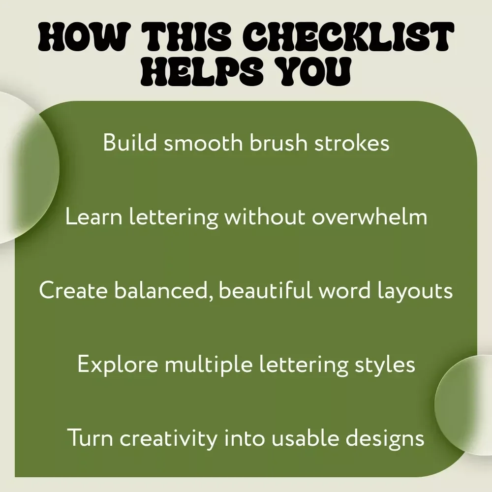 Mastering Brush Lettering – Beginner Brush Calligraphy Guide, Digital eBook & Practice Checklist for Modern Hand Lettering Skills
