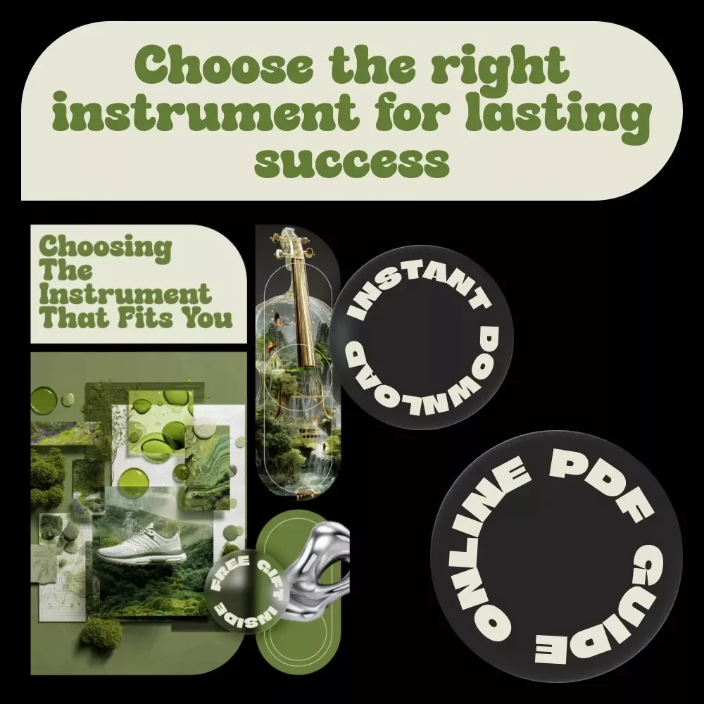 Choosing the Instrument That Fits You – Practical eBook Guide on How to Choose a Music Instrument to Play for Beginners & Curious Musicians