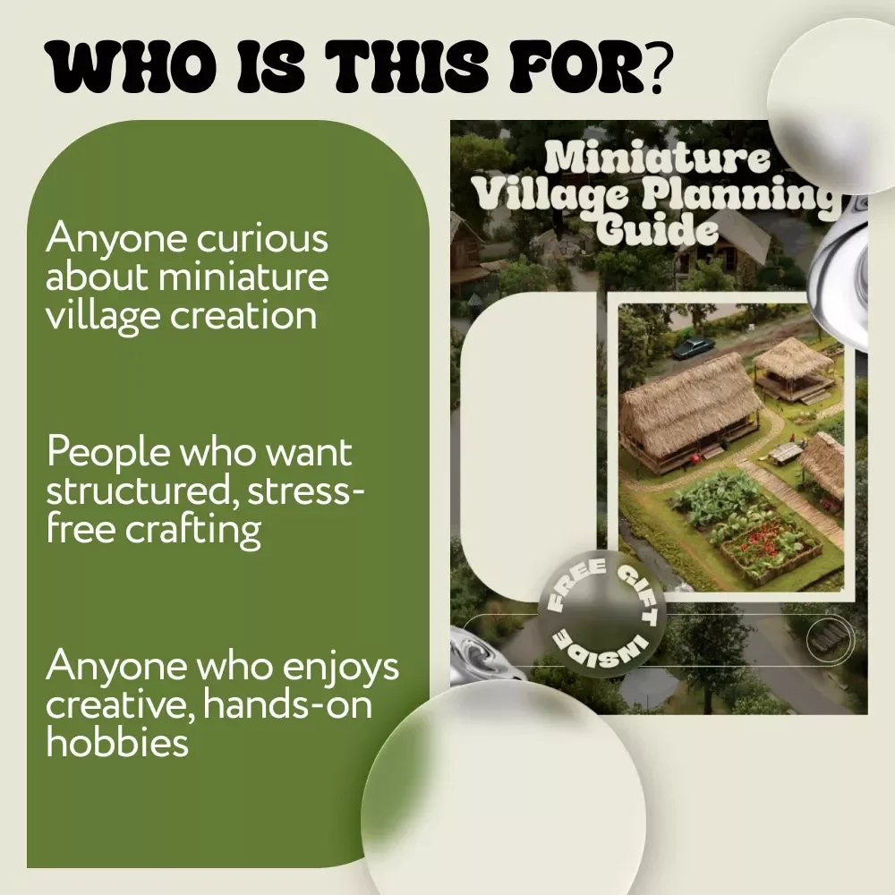Miniature Village Planning Guide – Complete Miniature Village Planning Guide eBook for Beginners & Hobbyists, Step-by-Step Miniature Village Design, Building, Landscaping & Display Digital Download