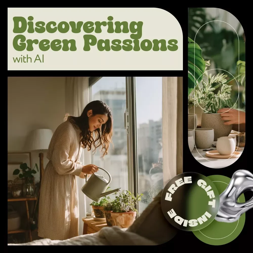Discovering Green Passions with AI – Eco-Friendly Ebook Guide Using AI Tools to Discover Eco Hobbies, Sustainable Crafts, Gardening & Green Living