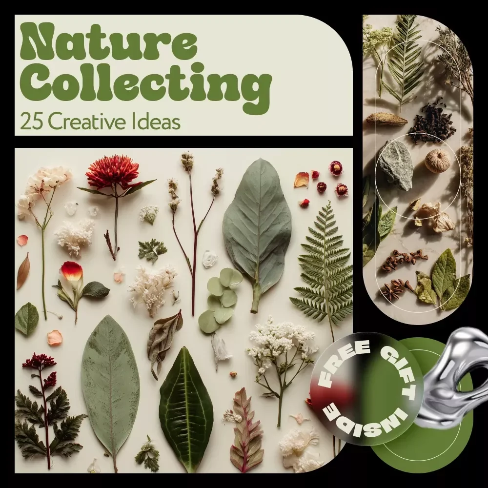 25 Creative Nature Collecting Ideas | Nature Journal Guide, Outdoor Exploration Activities, Printable Digital Download eBook & Checklist