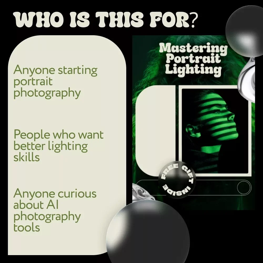 Mastering Portrait Lighting | Beginner-Friendly Ebook with Portrait Lighting Tips for Beginners | Photography Lighting Guide Digital Download