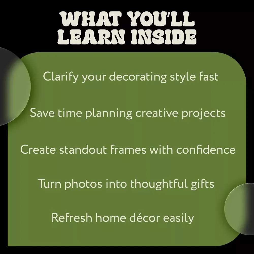 Frame It Your Way – diy photo frame decorating ideas Guide | Creative DIY Photo Frame Decor, Styling, Gift-Making & Design Planning eBook