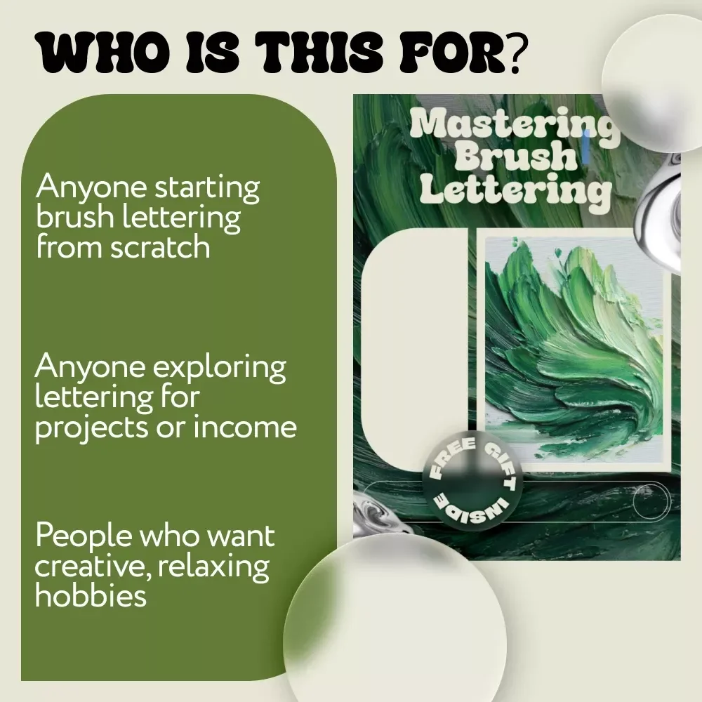 Mastering Brush Lettering – Beginner Brush Calligraphy Guide, Digital eBook & Practice Checklist for Modern Hand Lettering Skills