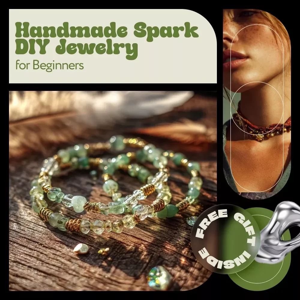 Handmade Spark DIY Jewelry for Beginners Guide – Step by Step Jewelry Making, Tools, Techniques & Creative Projects Digital Download