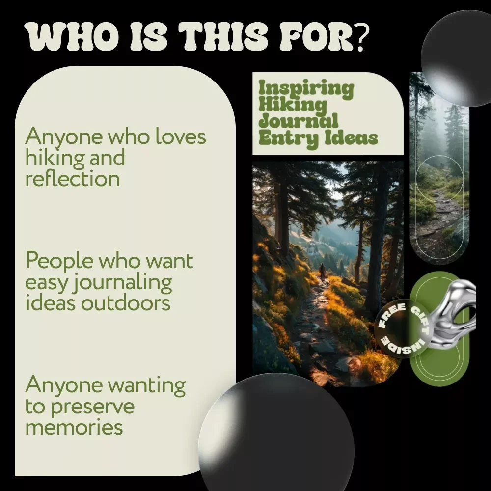 Inspiring Hiking Journal Entry Ideas | Hiking Journal Prompts Guide, Nature Writing eBook, Outdoor Adventure Journaling, Digital Download