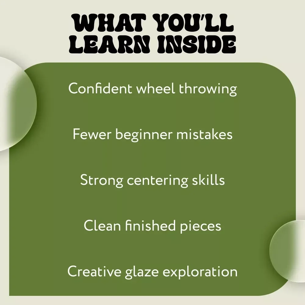 Mastering the Pottery Wheel | Beginner-Friendly Pottery Wheel Guide & Ebook with Step-by-Step Techniques, Studio Setup Help, and pottery wheel for beginners tips