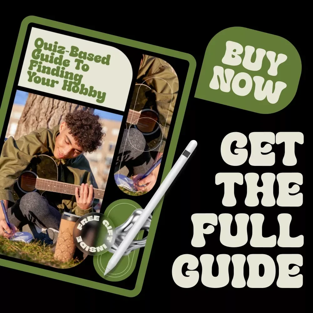 Quiz-Based Guide to Finding Your Hobby – Digital Download Hobby Guide, Interactive Quiz Workbook, Self-Discovery eBook, AI-Inspired Hobby Finder for Adults