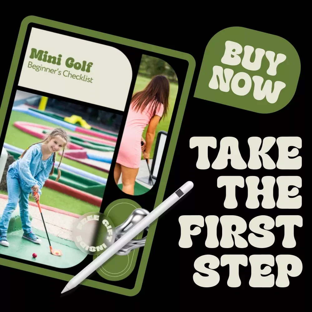 Mini Golf Beginner's Checklist | Easy Step-by-Step Guide for How to Take Up Mini Golf | Printable Digital Checklist for First-Time Players