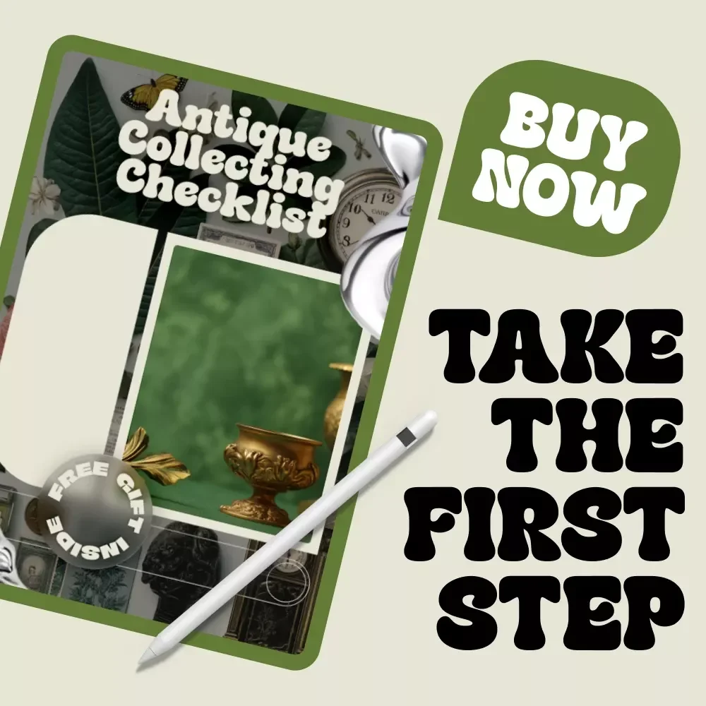 Antique Collecting Checklist | Printable Vintage & Antique Item Collecting Ideas Guide for Beginners & Enthusiasts | Digital Download