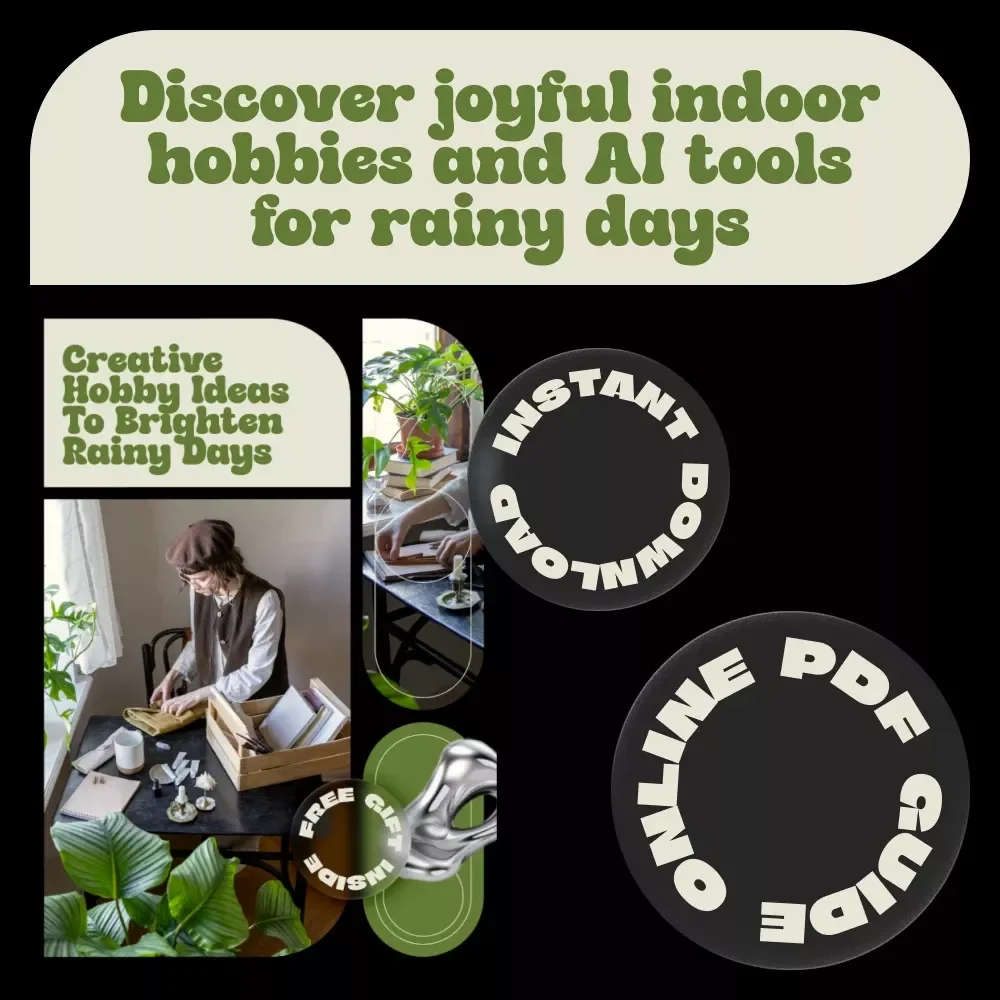 Creative Hobby Ideas to Brighten Rainy Days – Inspiring Guide with Ideas for Rainy Day Hobby Activities, Indoor Creativity, Stress-Relief & Cozy Fun