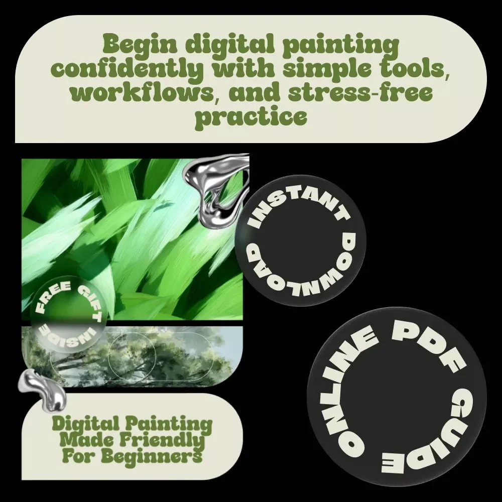 Digital Painting Made Friendly for Beginners – Easy Start Guide with digital painting beginner tips, Simple Tools, Brushes, Layers & Confidence-Building Workflow