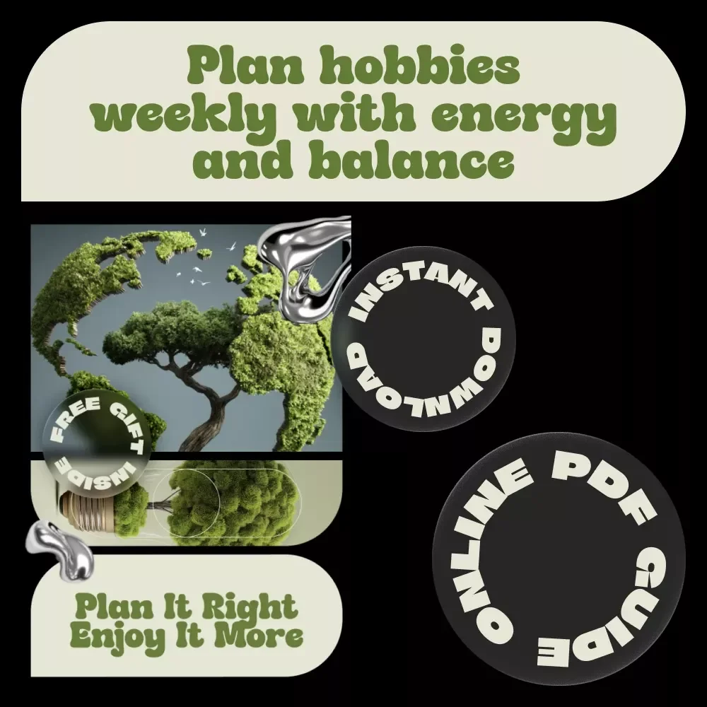 Plan It Right Enjoy It More – A Flexible Guide with Weekly Hobby Planning Tips for Busy Lives