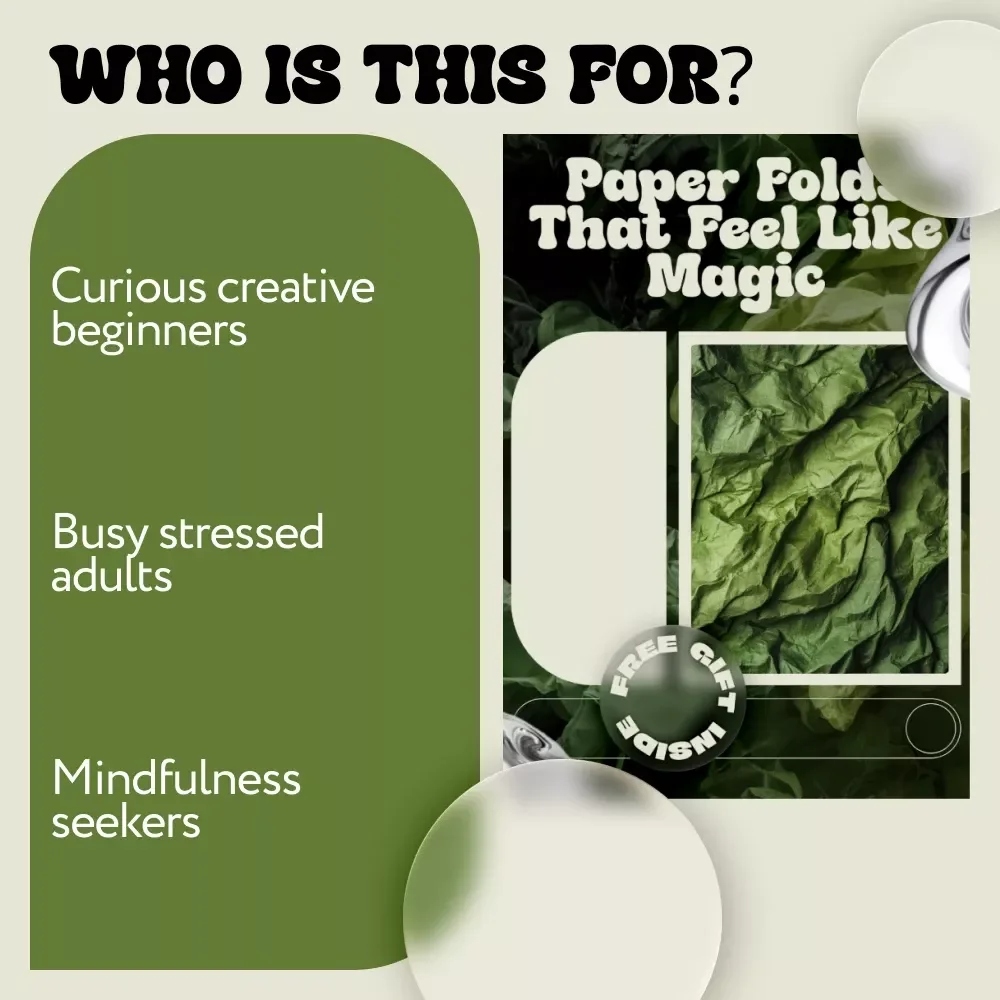 Paper Folds That Feel Like Magic – A Calming Origami for Beginners eBook Guide to Mindful Folding & Creative Confidence